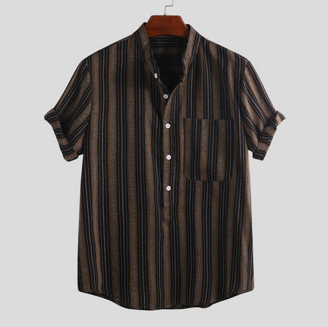Men's Shirt Short Sleeve Lapel Printed Shirt Hawaiian Shirt