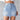 Slim-fit Ripped Denim Skirt For Women