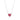 Real 925 Sterling Silver Cute Red Crystal Heart Choker Necklace Personality Fine Jewelry For Women Wedding Accessories