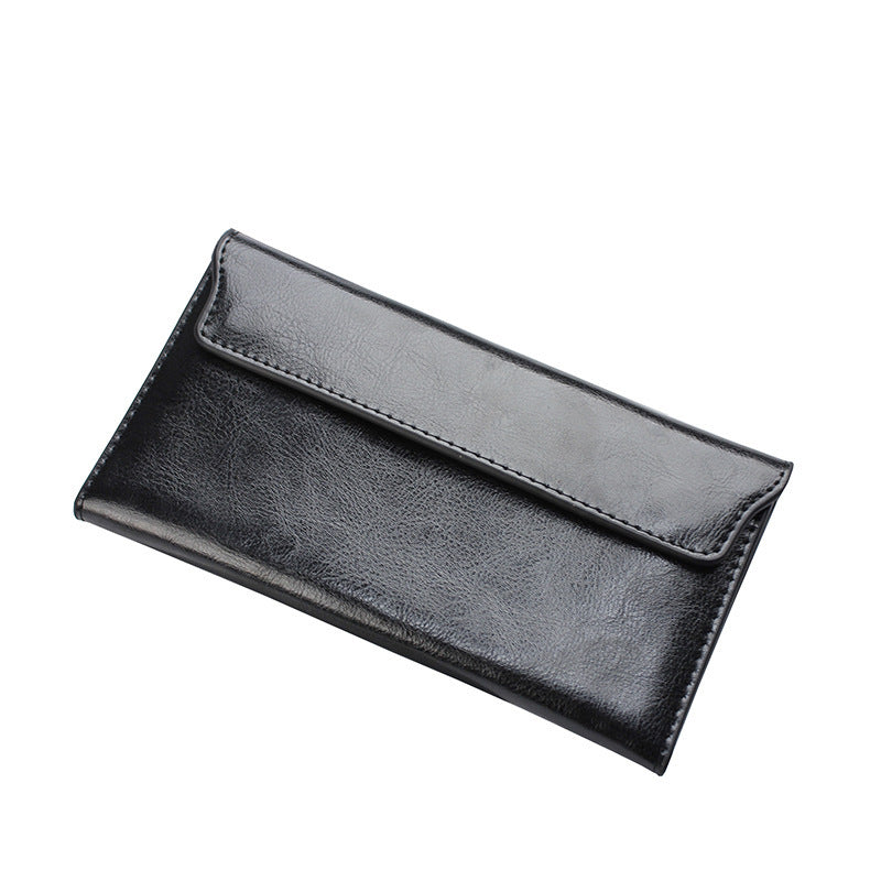 Genuine Leather Women's Long Wallet