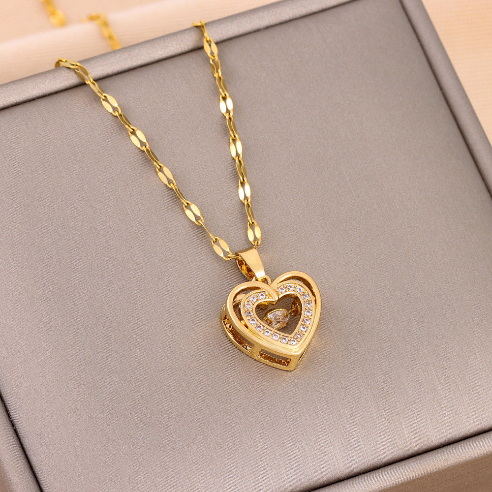 Double-Layer Smart Love Pendant Necklace