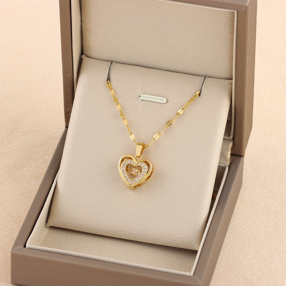 Double-Layer Smart Love Pendant Necklace